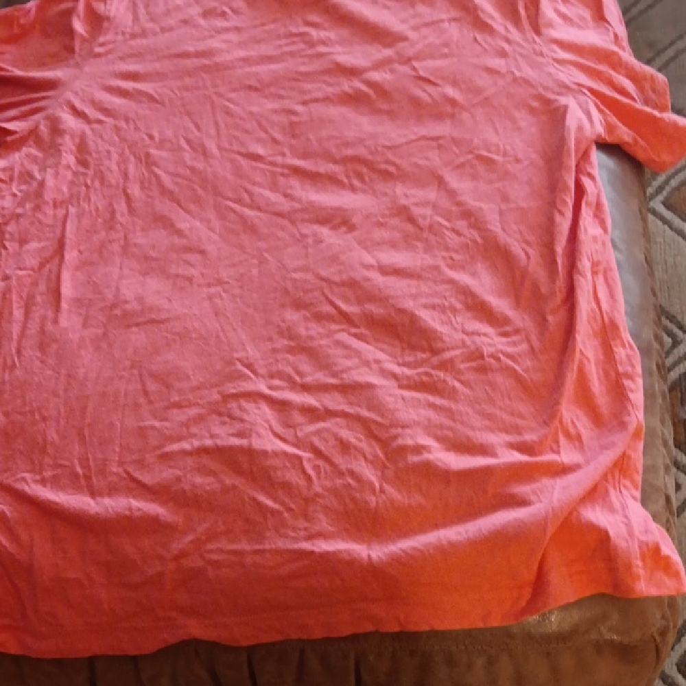 Adidas Men's Bright Coral Short Sleeve Tee - Picture 3 of 6